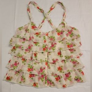 Womens Hollister Cropped Tank Top